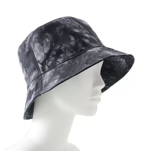 NWT Vince Camuto Tie Dye Raw Edge Cotton Bucket Summer Hat - Picture 3 of 3